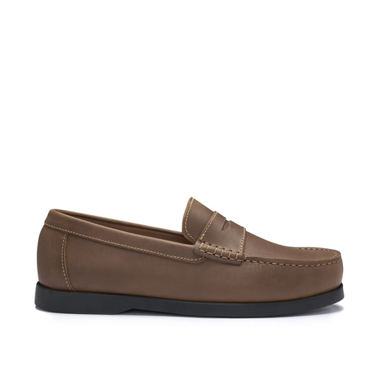 Boat Loafers, light brown leather-0