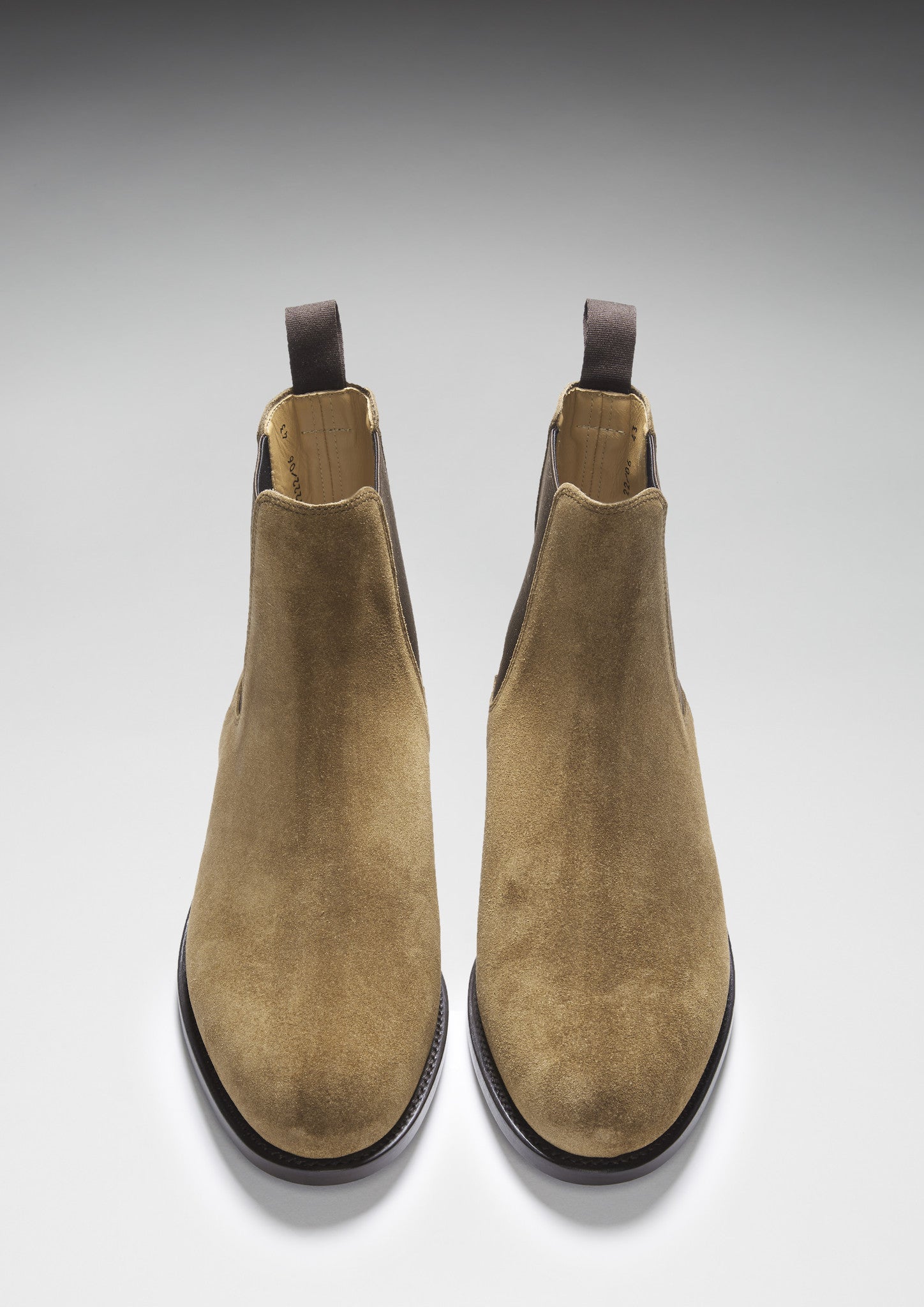 Tobacco Suede Chelsea Boots, Welted Leather Sole-3