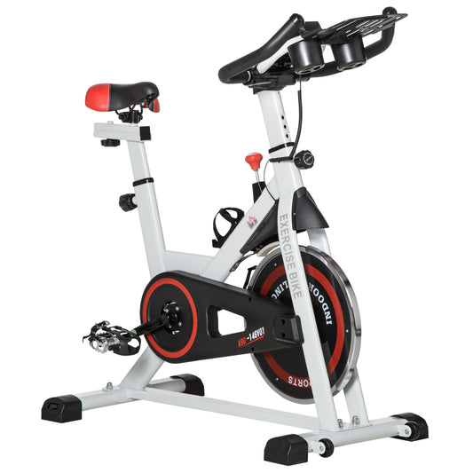 8kg Flywheel Exercise Bike with Adjustable Height/Resistance LCD Monitor by HOMCOM-0