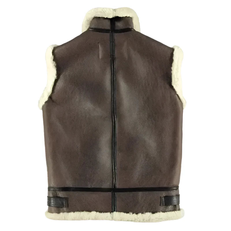 Men's B-3 Shearling Vest – Aviator's Choice-1