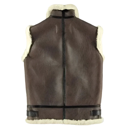 Men's B-3 Shearling Vest – Aviator's Choice-1
