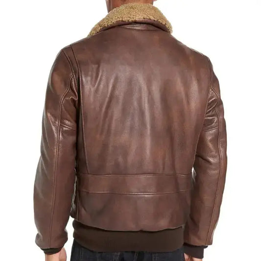 Waxed Cowhide Bomber Jacket-1